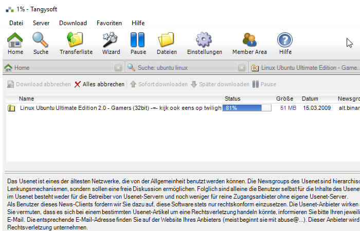 Usenext - jetzt unverbindlich testen und 30 GB Downloads kostenlos sichern