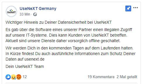 Usenext gehackt